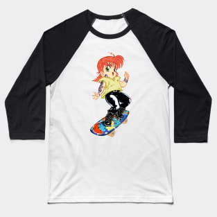 Skate Girl Baseball T-Shirt